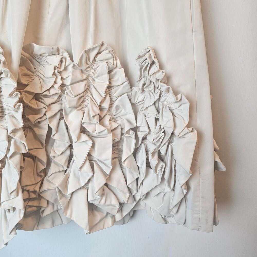 BCBGMaxazria 2009 Taylor Swift Off White-Beige Corozo VVV6D633 Lined Mini Dress - Picture 9 of 12